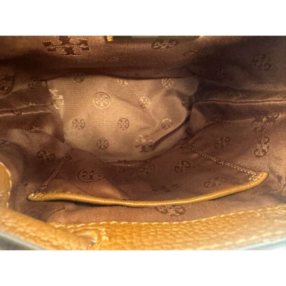 Tory Burch Thea Embossed Logo Bucket Bag